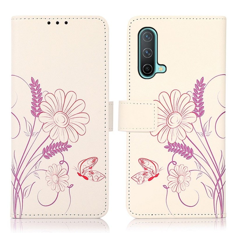 Housse OnePlus Nord CE 5G Fleurs et Papillon