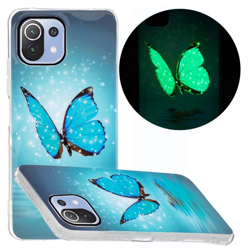 Coque Xiaomi 11 Lite 5G NE / Mi 11 Lite / 5G Fluorescente Papillon