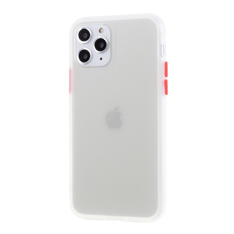 Coque iPhone 11 Pro Max Effet Mat Boutons Couleurs