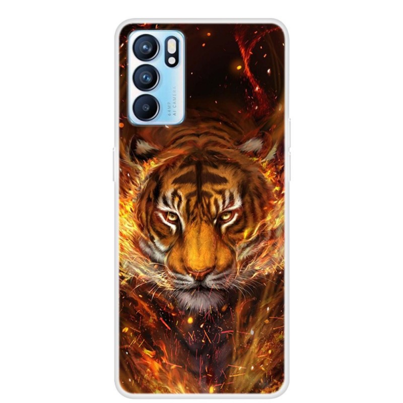 Coque Oppo Reno 6 5G Tigre