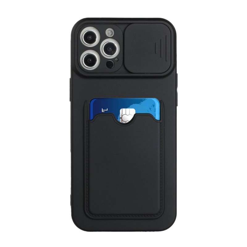 Coque iPhone 12 Pro Max Précise Porte-Carte et Cache Objectif