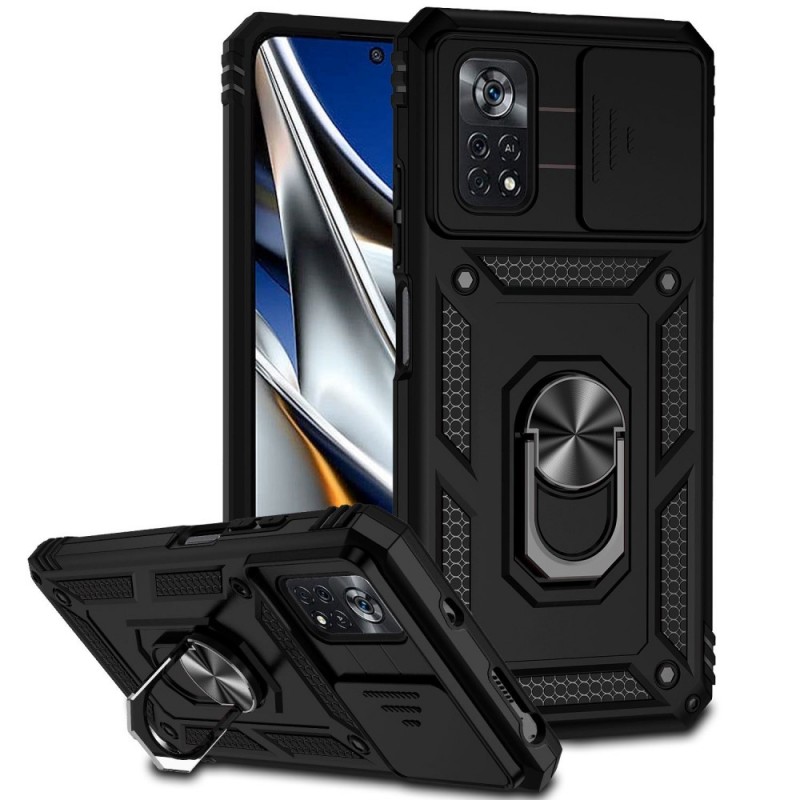 Coque Poco X4 Pro 5G Support avec Cache Objectif