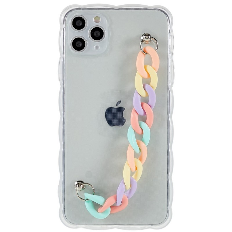 Coque iPhone 11 Pro Max Strap Silicone Transparent