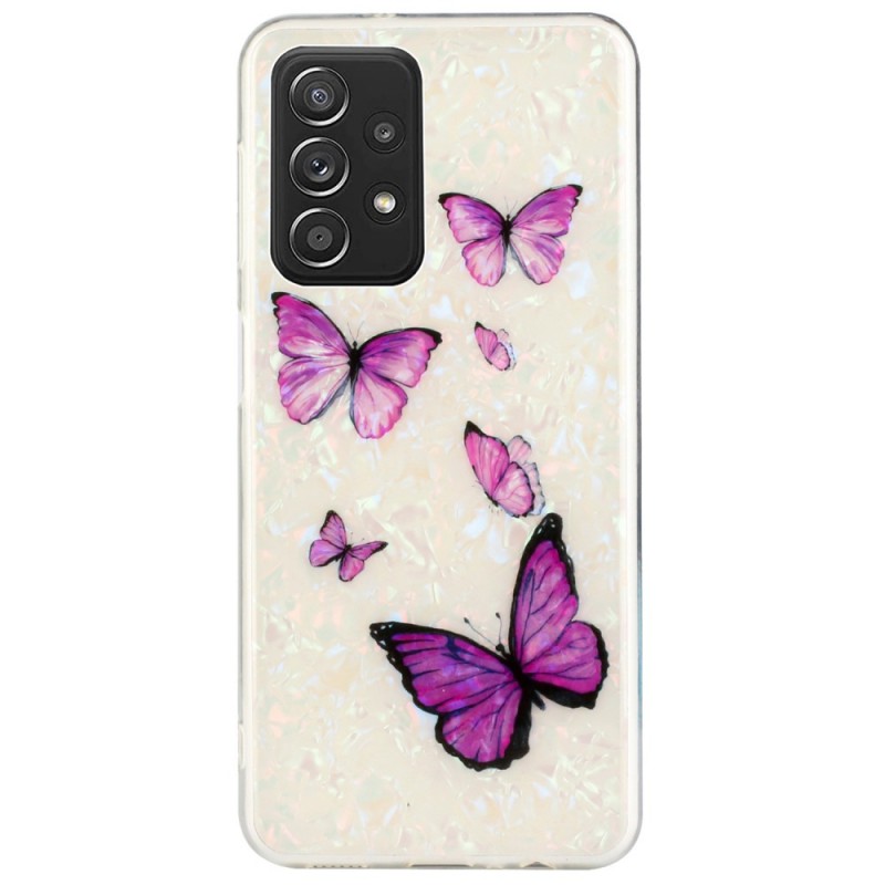 Coque Samsung Galaxy A53 5G Papillons Violets