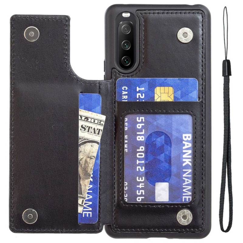 Coque Sony Xperia 10 IV Porte-Cartes V-Shaped