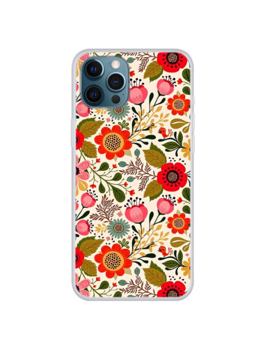 Coque iPhone 13 Pro Fleurs Colorées