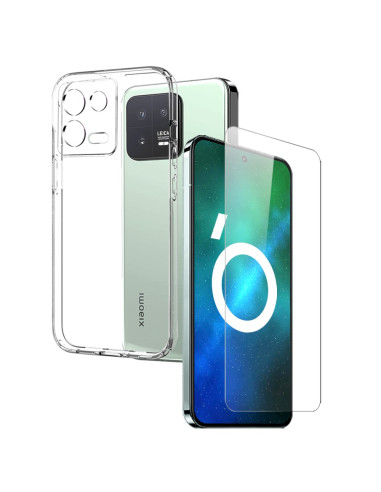 Xiaomi 13 - Coque Transparente + Film protecteur verre trempé